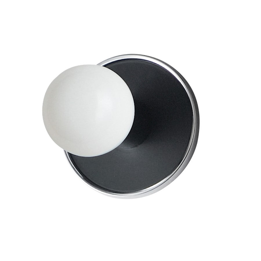 Maxim Lighting Hollywood 1Lt Sconce/LED Bulb, Chrome/White