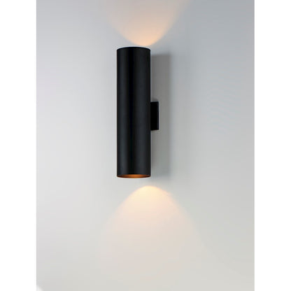 Maxim Lighting Outpost 60W 2-Light 22"H Outdoor Wall Sconce, Black