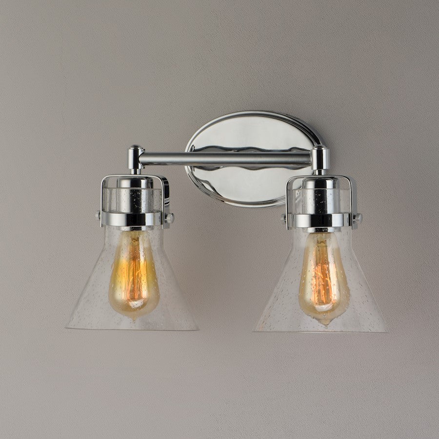 Maxim Lighting Seafarer 2-Light Bath Vanity in Polished Chrome