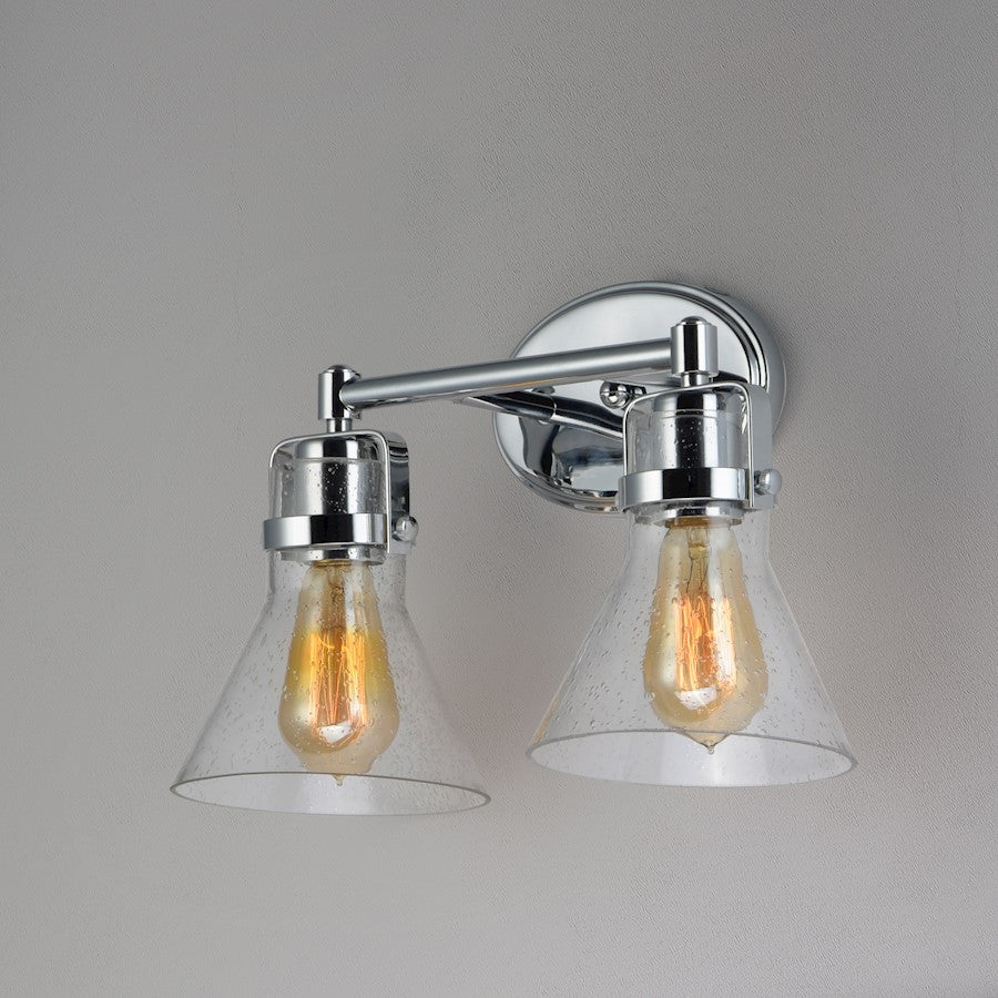 Maxim Lighting Seafarer 2-Light Bath Vanity in Polished Chrome