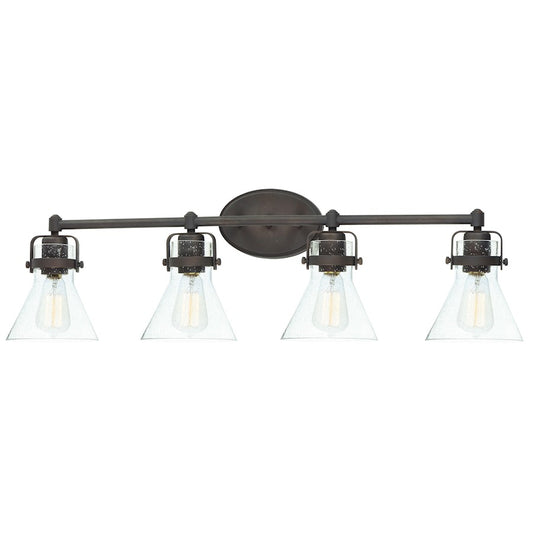 Maxim Lighting Seafarer 4-Light Bath Vanity With Bulbs, Bronze
