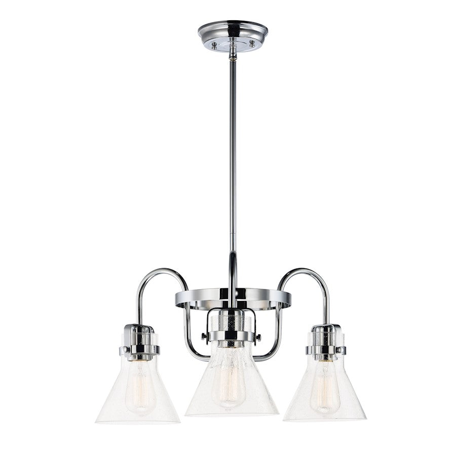 Maxim Lighting Seafarer 3-LT Chandelier w/Bulbs, Polished Chrome