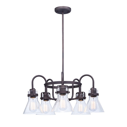 Maxim Lighting Seafarer 5-Light Chandelier With Bulbs, Bronze