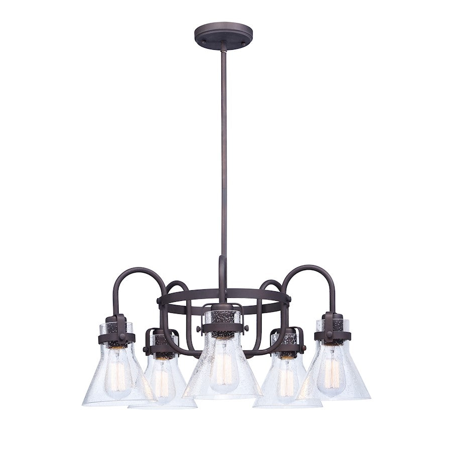 Maxim Lighting Seafarer 5-Light Chandelier With Bulbs, Bronze