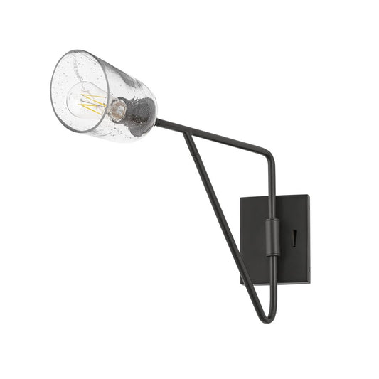 Maxim Lighting Keppe 1Lt 23" Wall Sconce, Dark Bronze/Stone Seeded