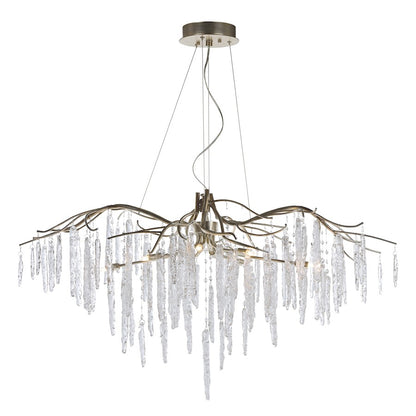 Maxim Lighting Willow 8 Light Chandelier in Silver Gold