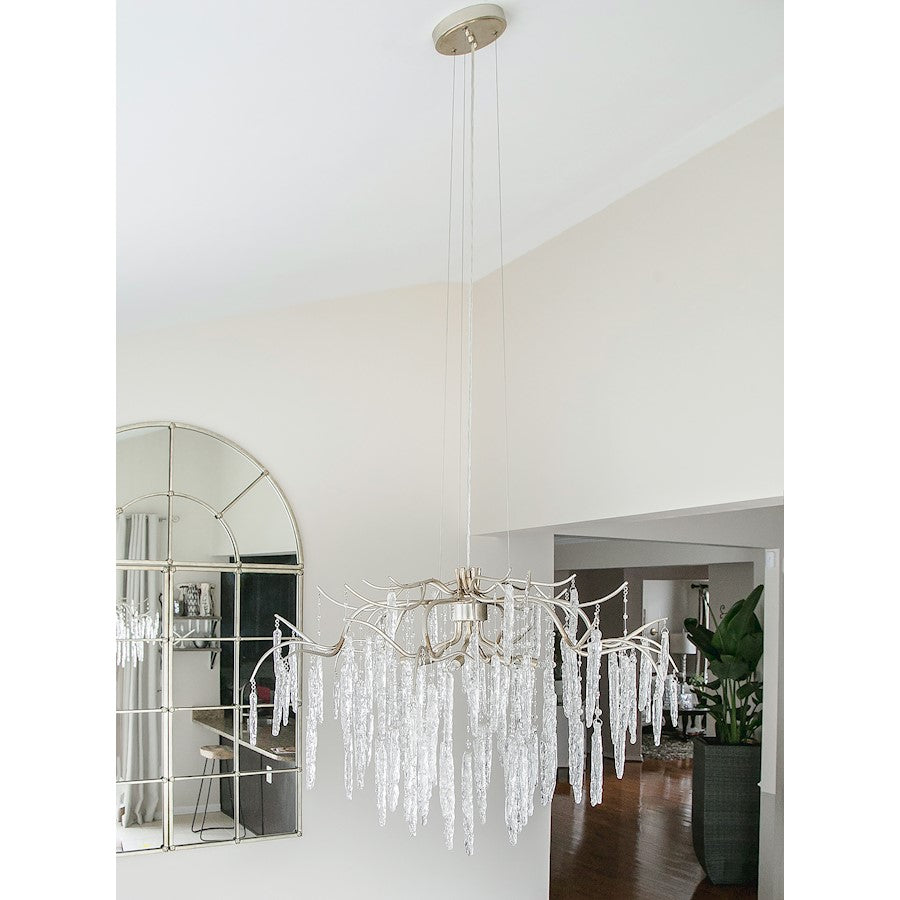 Maxim Lighting Willow 8 Light Chandelier in Silver Gold