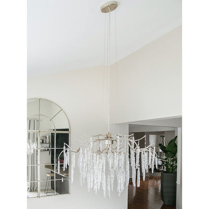 Maxim Lighting Willow 8 Light Chandelier in Silver Gold