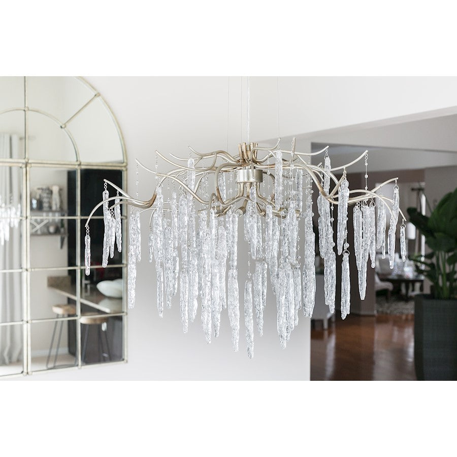 Maxim Lighting Willow 8 Light Chandelier in Silver Gold