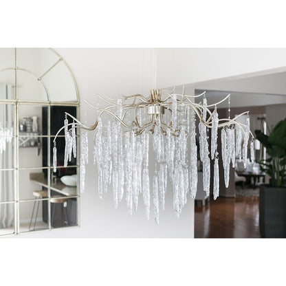 Maxim Lighting Willow 8 Light Chandelier in Silver Gold