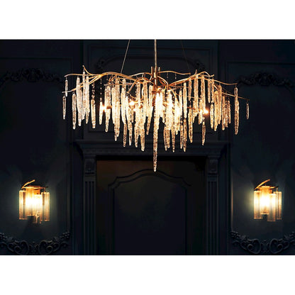 Maxim Lighting Willow 8 Light Chandelier in Silver Gold