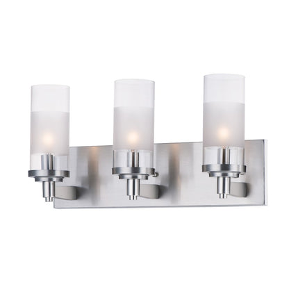 Maxim Lighting Crescendo 3 Light Wall Sconce, Satin Nickel