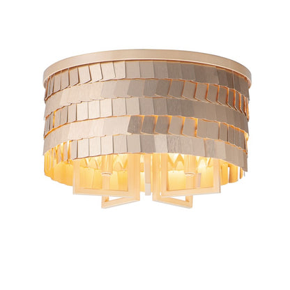Maxim Lighting Glamour 5-Light Flush Mount, Champagne/Gold