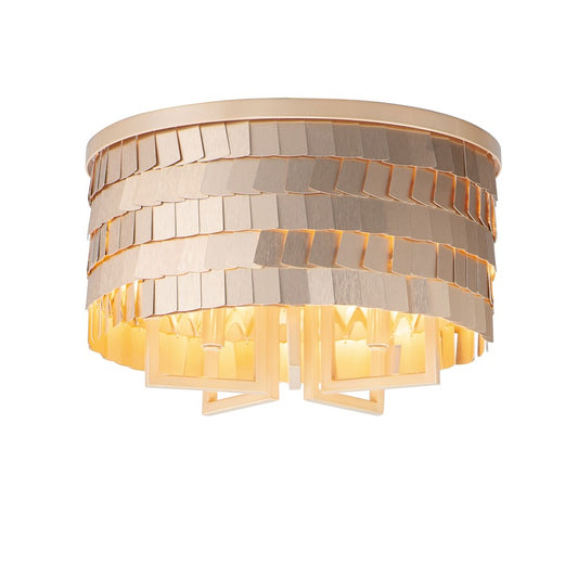 Maxim Lighting Glamour 5-Light Flush Mount, Champagne/Gold