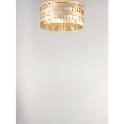 Maxim Lighting Glamour 5-Light Flush Mount, Champagne/Gold