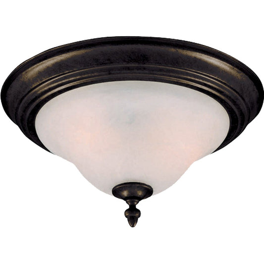 Maxim Lighting Pacific 2 Light Flush Mount, Kentucky Bronze/Marble