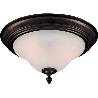 Maxim Lighting Pacific 2 Light Flush Mount, Kentucky Bronze/Marble
