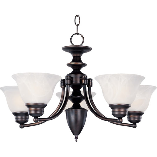 Maxim Lighting Malibu 5-Light Chandelier Oil Rubbed Bronze