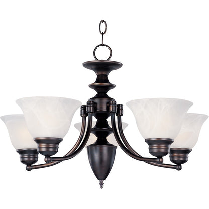 Maxim Lighting Malibu 5-Light Chandelier Oil Rubbed Bronze