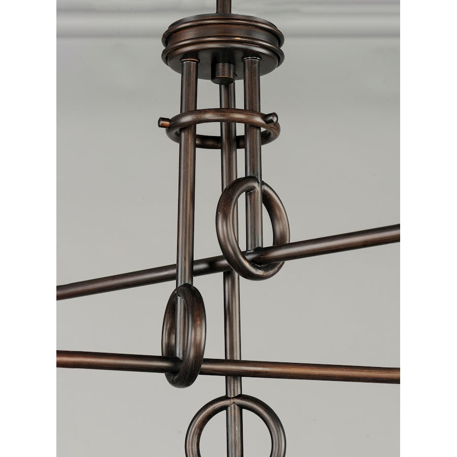 Citadel Chandelier, Chestnut Bronze