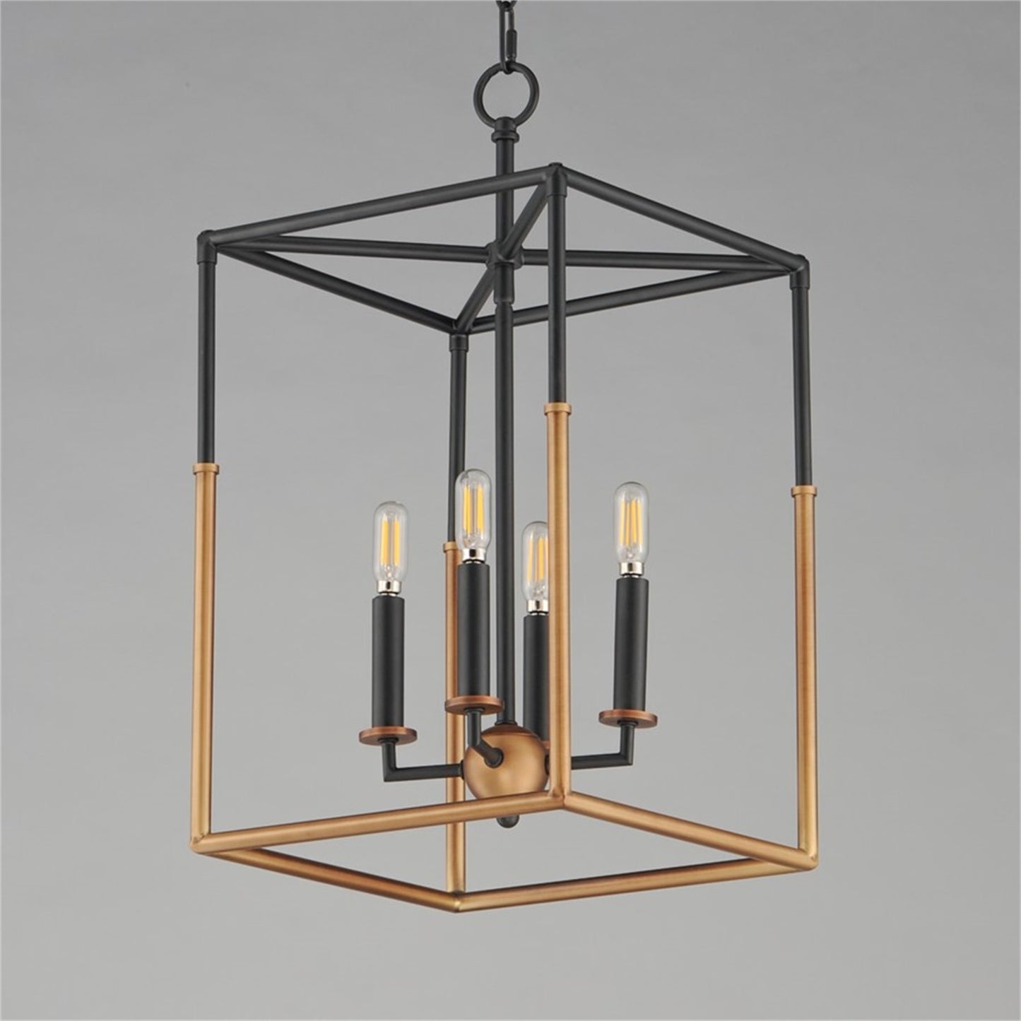 Maxim Lighting SoHo 4Lt 22.5" Entry Foyer Pendant, Black/Brs