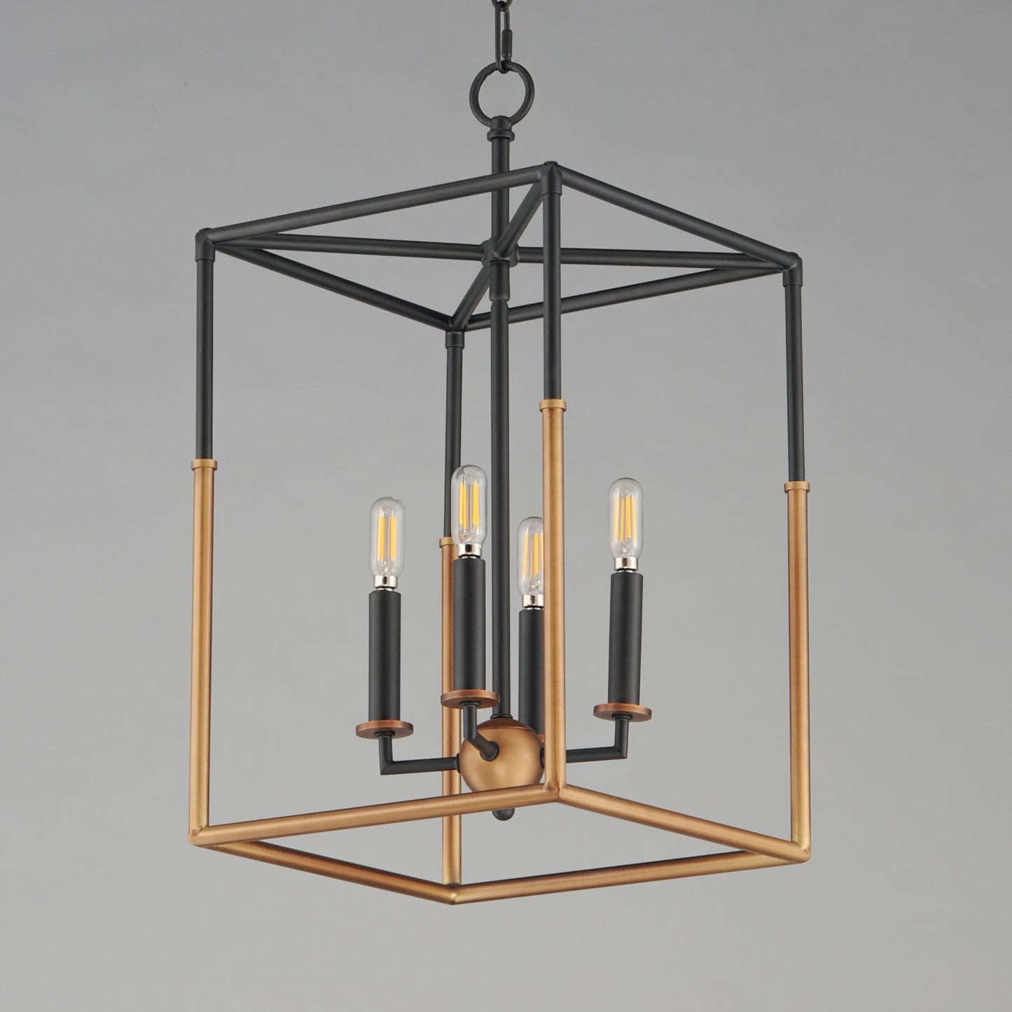 Maxim Lighting SoHo 4Lt 22.5" Entry Foyer Pendant, Black/Brs