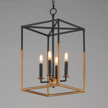 Maxim Lighting SoHo 4Lt 22.5" Entry Foyer Pendant, Black/Brs