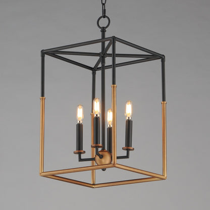 Maxim Lighting SoHo 4Lt 22.5" Entry Foyer Pendant, Black/Brs