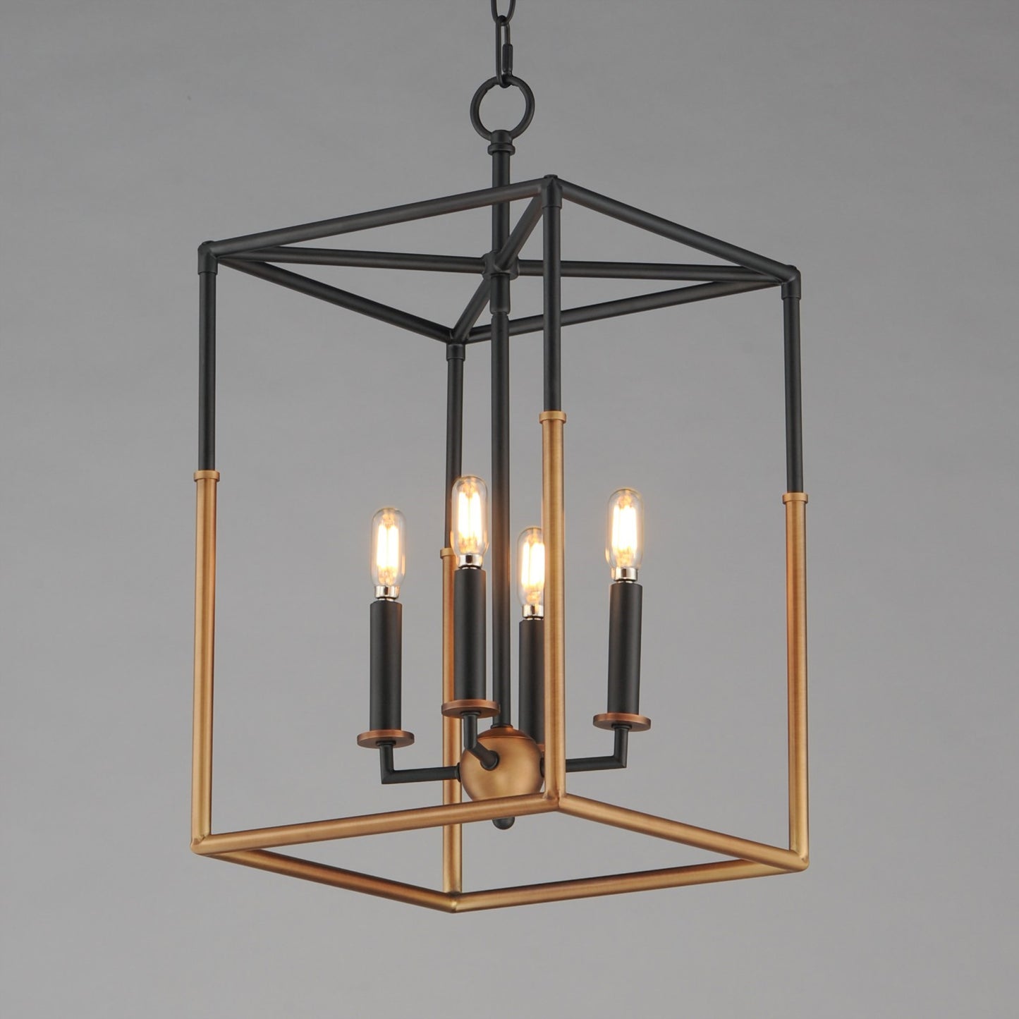 Maxim Lighting SoHo 4Lt 22.5" Entry Foyer Pendant, Black/Brs