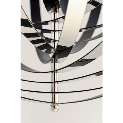5-Light Chandelier, Polished Nickel