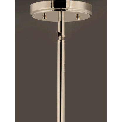 5-Light Chandelier, Polished Nickel