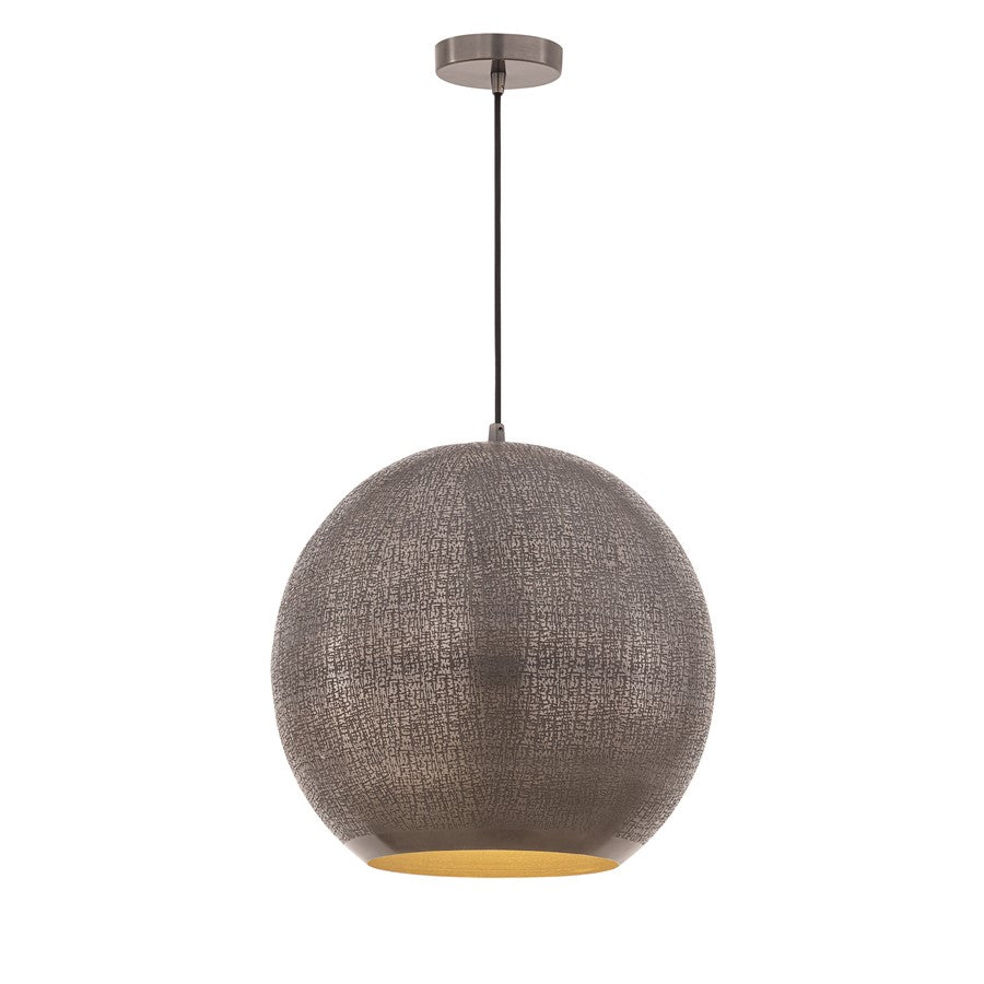 Maxim Lighting Aurelia 1 Light 12.5" Single Pendant, Pewter - 29132PE