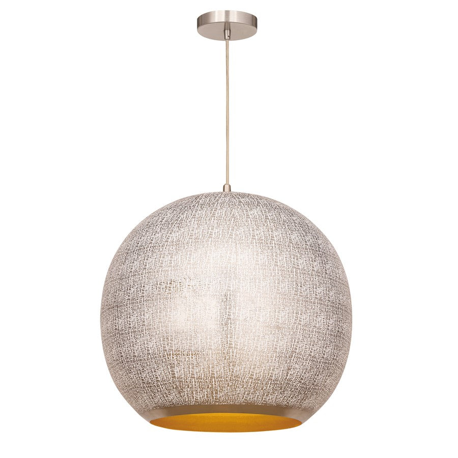 Maxim Lighting Aurelia 1 Light 17.75" Single Pendant, Arctic White - 29133ARW