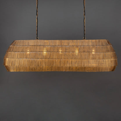 Maxim Lighting Gilda 5 Light 16.5" Linear Pendant, Antique Brass