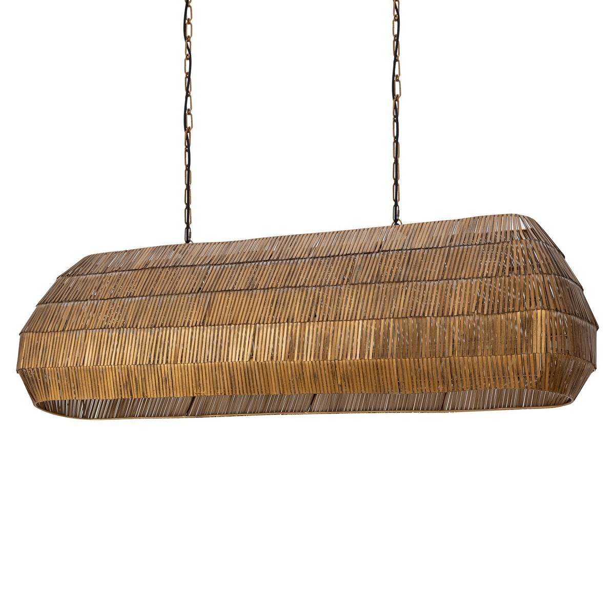 Maxim Lighting Gilda 5 Light 16.5" Linear Pendant, Antique Brass