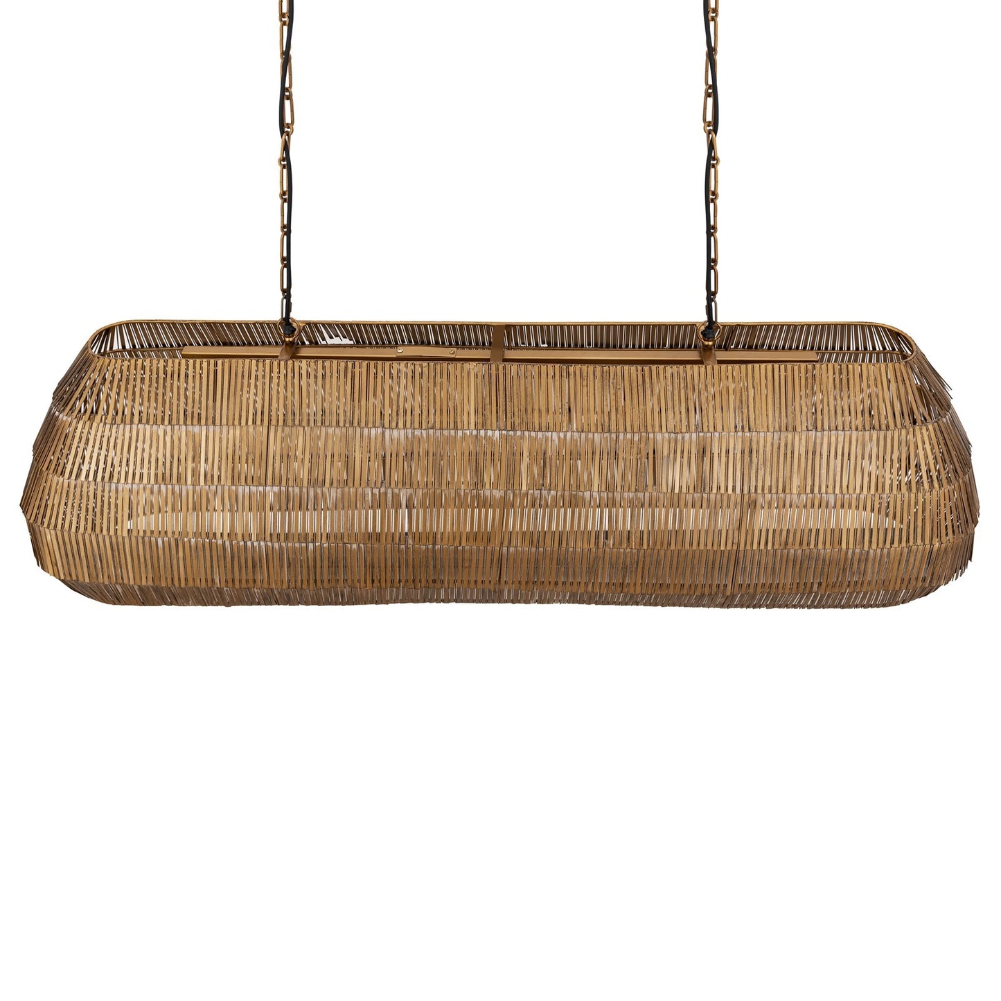 Maxim Lighting Gilda 5 Light 16.5" Linear Pendant, Antique Brass