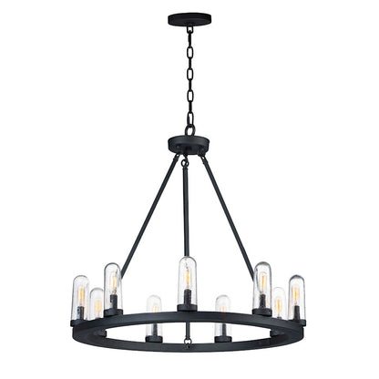 Maxim Lighting Lido 9-Light Outdoor Chandelier, Black