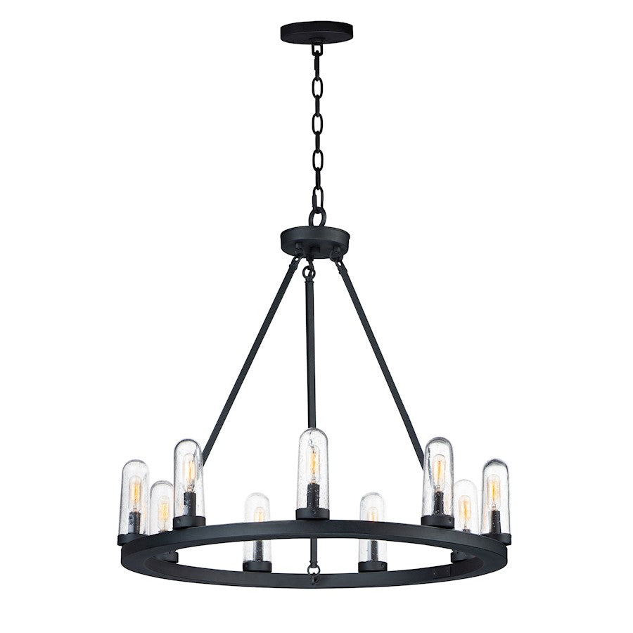 Maxim Lighting Lido 9-Light Outdoor Chandelier, Black