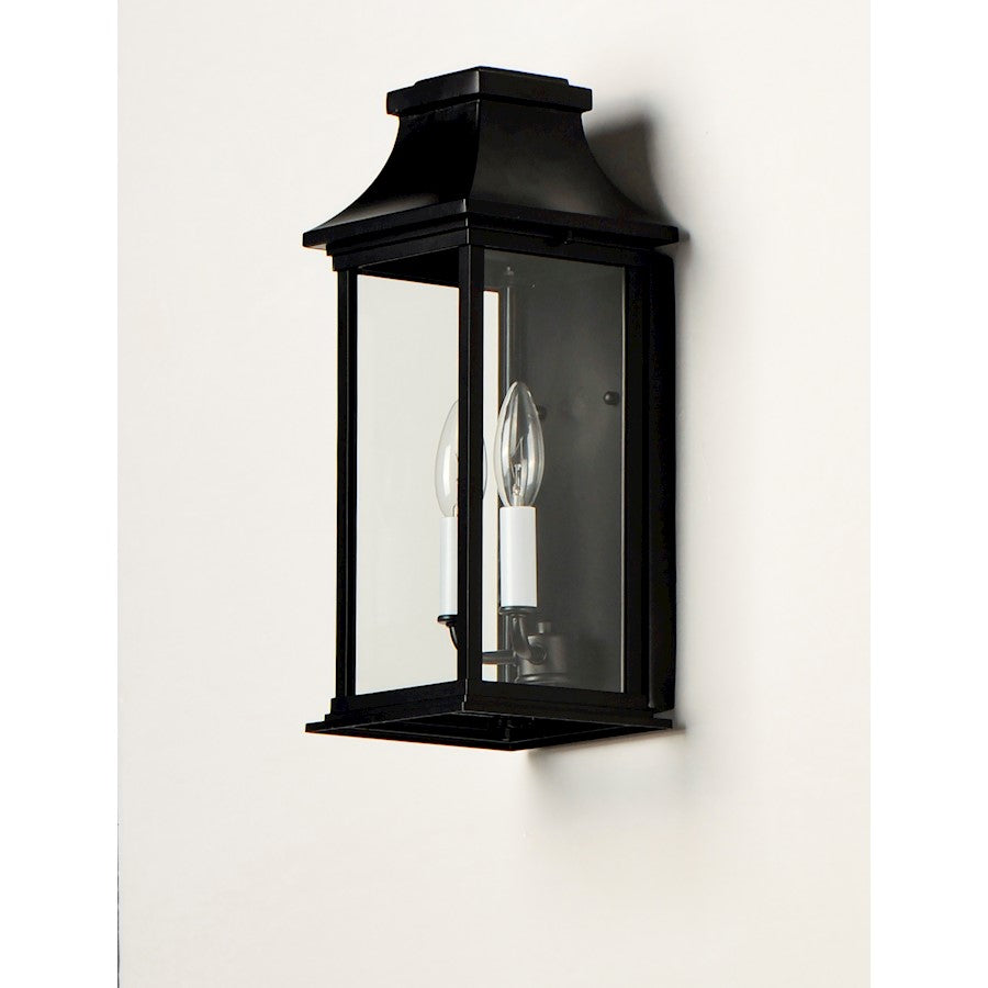 2 Light Outdoor Pocket Wall Sconce