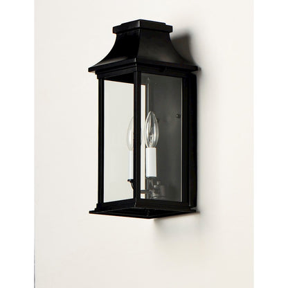 2 Light Outdoor Pocket Wall Sconce