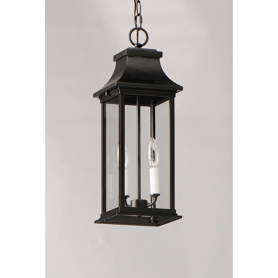 Maxim Lighting Vicksburg 2-Light Outdoor Hanging Lantern, Black