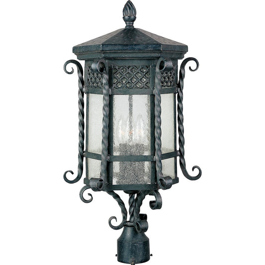 Maxim Scottsdale 3-Light Outdoor Post Lantern Country Forge -30120CDCF