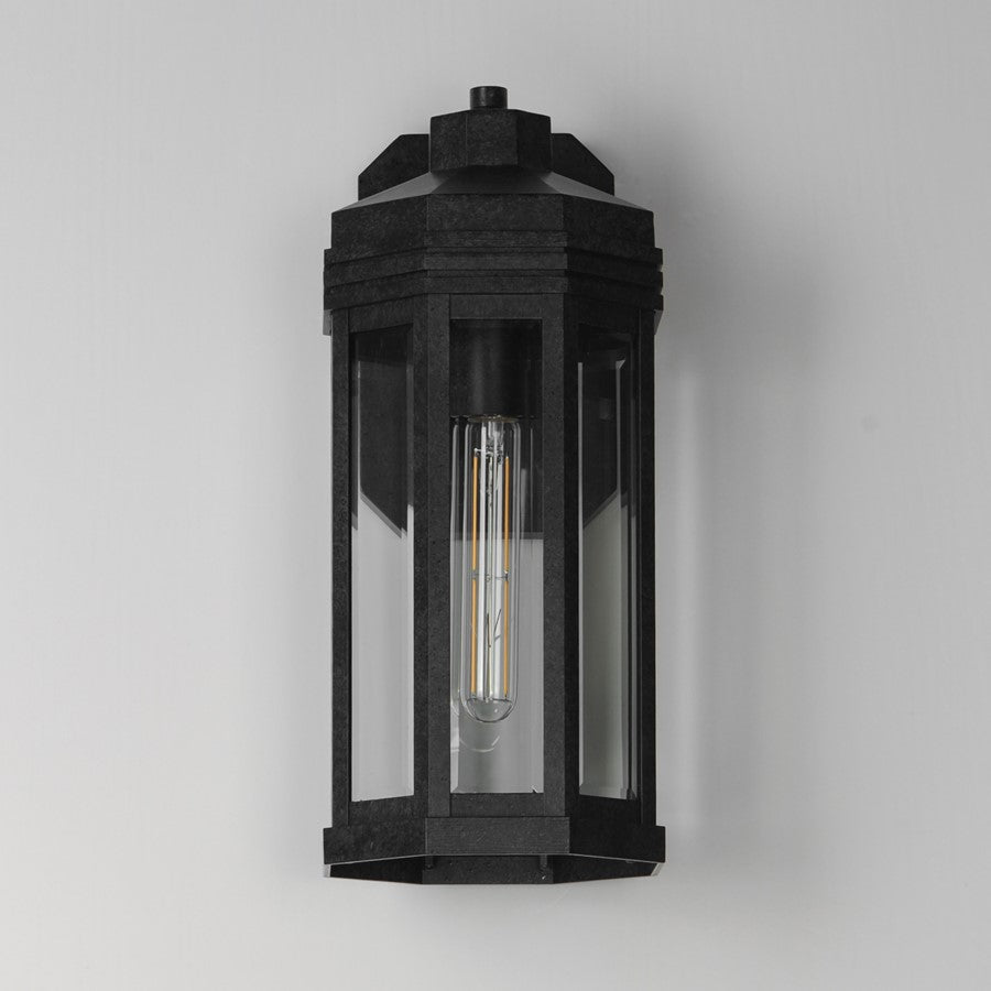 Maxim Lighting Wright 1Lt 16" Outdoor Wall, Black Patina/Clear