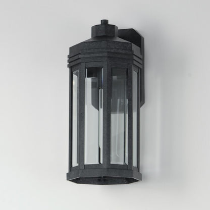 Maxim Lighting Wright 1Lt 16" Outdoor Wall, Black Patina/Clear