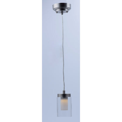 1 Light Mini Pendant, Satin Nickel