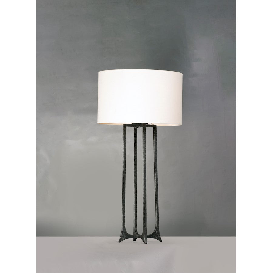 Anvil 1-Light Table Lamp, Natural Iron