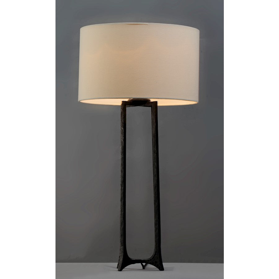 Anvil 1-Light Table Lamp, Natural Iron