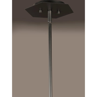 8" Honeycomb 1 Light LED Pendant, Black