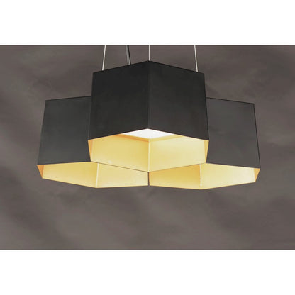 Honeycomb LED Chandelier, Black