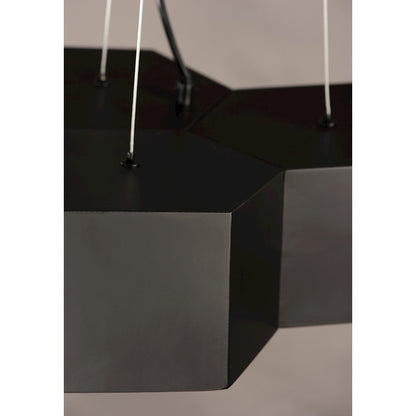 Honeycomb LED Chandelier, Black